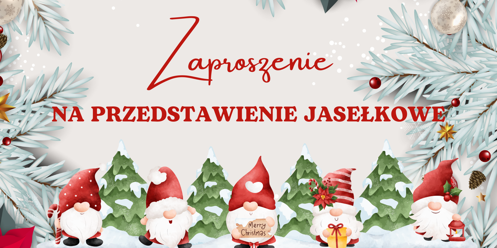 Przedstawienie jasełkowe - zaproszenie