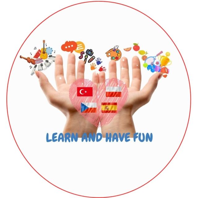 logo learn and have fun m